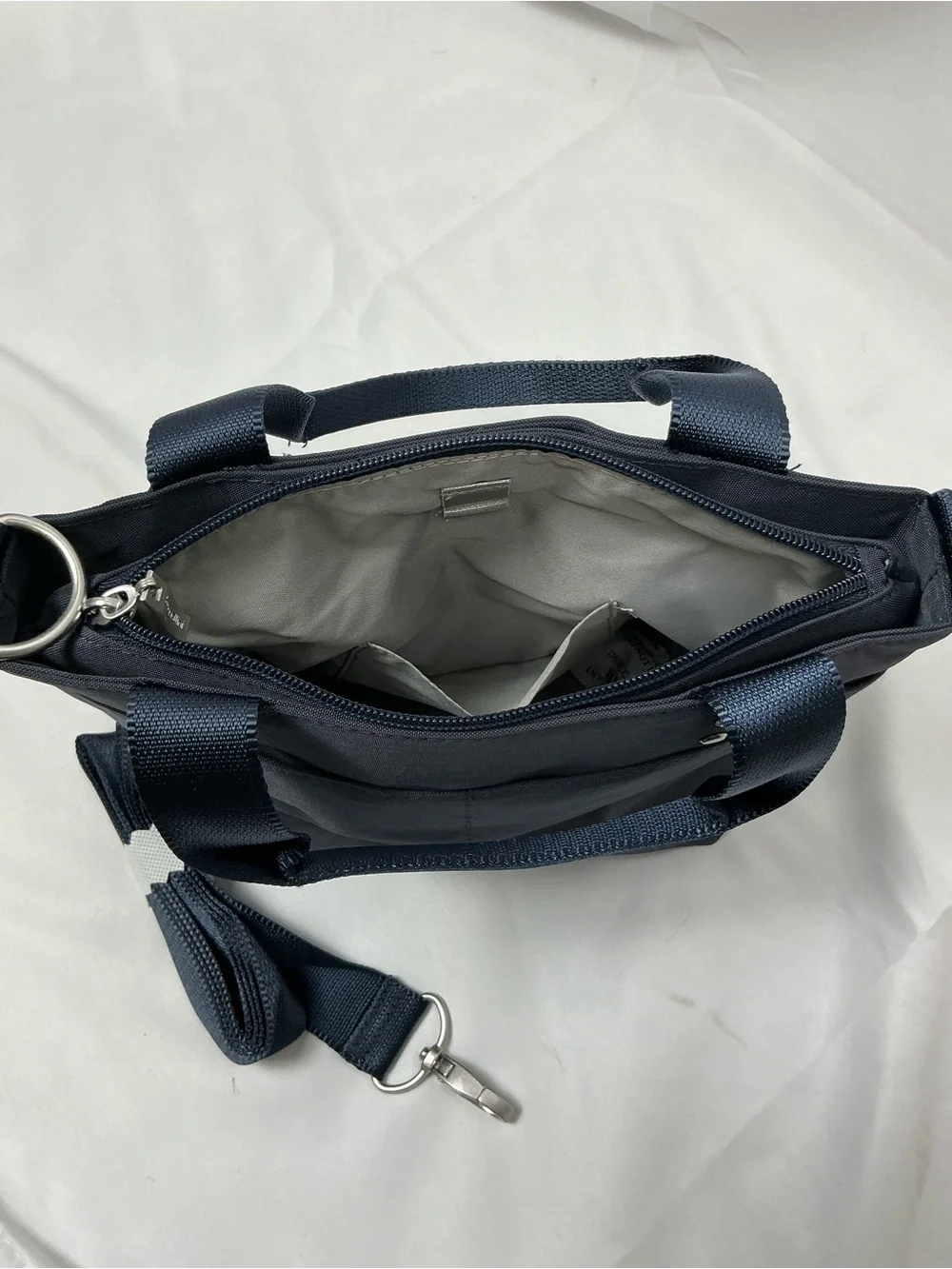 Baggallini Navy Compact Tote with Top Handles - Picture 6 of 6